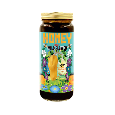 Raw Wildflower Honey - 16 oz.