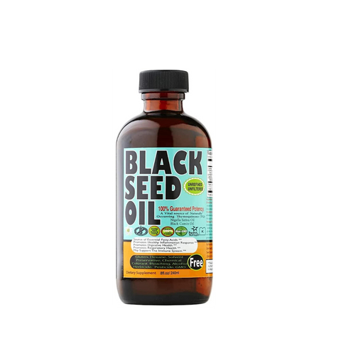Pure Cold-Pressed Black Seed Oil, 8 oz. Glass