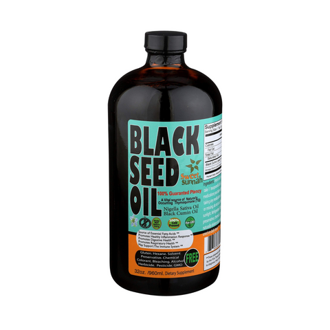 Pure Cold Pressed Black Seed Oil - 32 oz. Glass