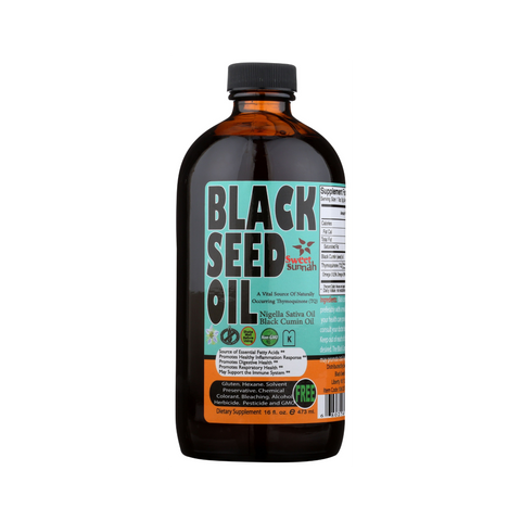 (Strong) Ethiopian Cold Pressed Black Seed Oil  - 16 oz Glass