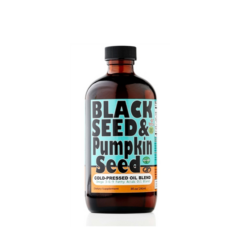 Black Seed & Pumpkin Seed Oil Blend - 8 oz. Glass