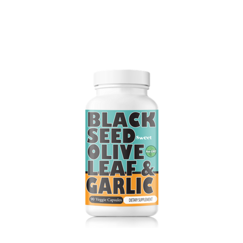 Black Seed w/ Olive Leaf & Garlic - 90 Veggie Capsules