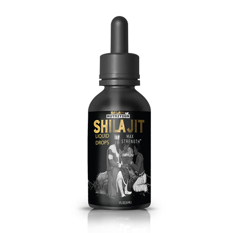 Pure Shilajit Vitality Drops - 1 oz Glass Bottle