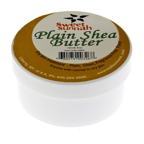 Plain Shea Butter: Pure No Odor - 6 oz