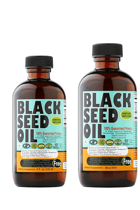 Turkish Pressed Black Seed Oil Bundle - 4 oz. & 8 oz. Glass Bottles